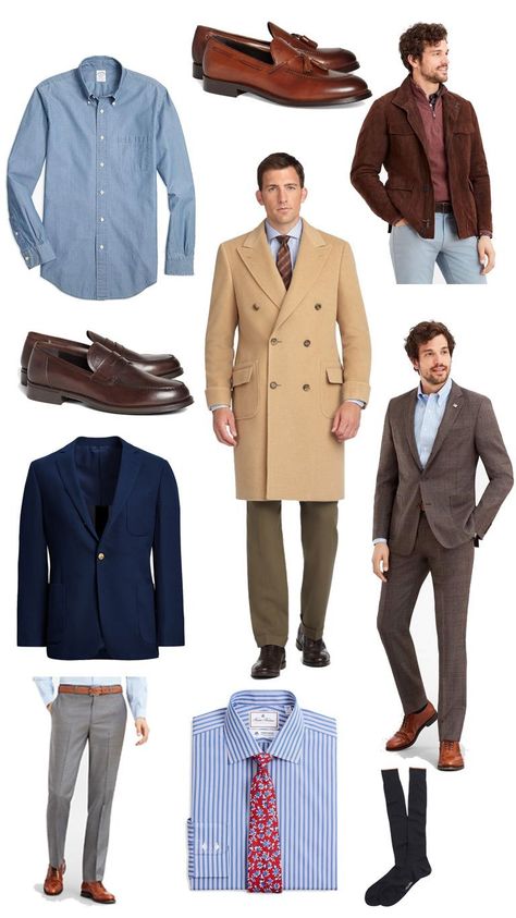 What I'm Loving at Brooks Brothers for Fall 2019 Mens Work Outfits, Polo Coat, Golden Fleece, Brooks Brothers Men, Suede Chelsea Boots, Plaid Suit, Outwear Jackets, Tassel Loafers, New Clothes