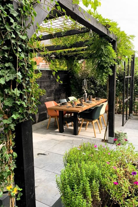 Garden Castle, Townhouse Garden, Courtyard Gardens Design, Modern Pergola, Back Garden Design, Side Garden, Have Inspiration, Home Landscaping, Pergola Patio