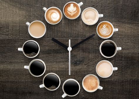 Coffee 101, Coffee Clock, American Drinks, Coffee Clipart, Coffee Icon, Coffee Facts, Cappuccino Machine, Coffee Photography, Coffee Type