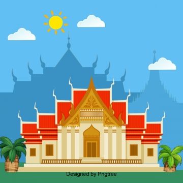 Temple Cartoon Background, Temple Cartoon, Temple Png, Building Png, Castle Cartoon, Thailand Temple, Temple Building, Temple Thailand, Stone Temple