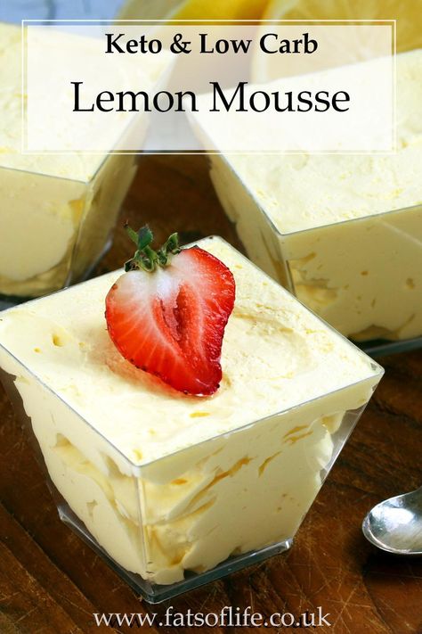 Keto Lemon Mousse Keto Lemon Mousse, Dukan Diet Recipes, Banting Recipes, Lemon Mousse, Kinds Of Desserts, Dukan Diet, Carb Meals, Keto Meals, Food Test