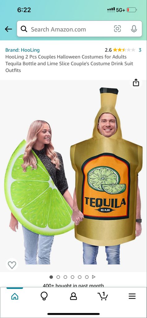 (Paid ad) #costume Couples Halloween Costumes for Adults Package Include: you will get 2 pieces of tequila bottle and lime slice couple's costume which is one size, and can fit most adults for Halloween party, cosplay, dress up party; These drink suit tequila Halloween couples costume accessories will bring you an attractive charm, making you the focus of the theme party Quality Material: tequila bottle and lime slice couples Halloween costume are made from quality felt, which are light, breatha Lime Costume, Couple's Costume, Halloween Costumes For Adults, Costume Couples, Couples Halloween Costumes, Lime Slice, Costumes For Adults, Halloween Couples, Tequila Bar