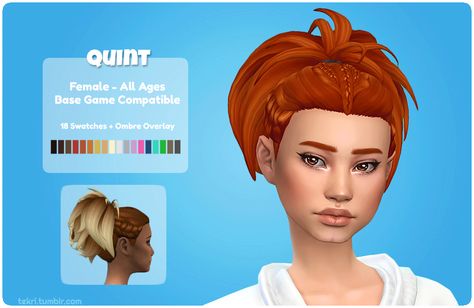 Sims 4 Alt Hair Maxis Match, Hallowsims Hair Sims 4, Sims 4 Cc Hair Clumsyalien, Sims 4 Vampire Hair Maxis Match, Clumsyalien Sims 4 Cc Hair, 5 Braid, Chignon Wedding, Sims 4 Hair Male, Messy Ponytail