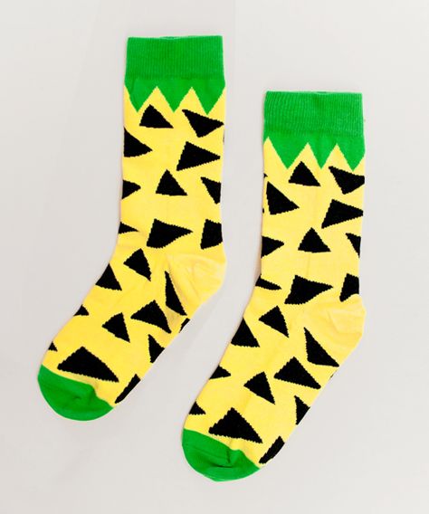 Lazy Oaf | Lazy Oaf Pineapple Socks Pineapple Socks, Teenage Rebellion, Lazy Oaf, Streetwear Clothing, Streetwear Outfit, Graphic Prints, Pineapple, Print Patterns, 404 Not Found