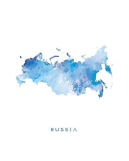 Russia (Russian: Росси́я), officially the Russian Federation (Russian: Росси́йская Федера́ция), is a transcontinental country in Eastern Europe and North Asia. Russia is the largest country in the world by area. Moscow is Russia's capital. You can buy this painting on products like apparel, stationery, bags, mugs, wall tapestries etc.  #russia #russiamap #Росси́я #Росси́йскаяФедера́ция #russianfederation #moscow #europe #asia #giftguide #statemap #mapart #travel #shopping #redbubble #onlineshop Russia Map, Asia Map, Flag Icon, Travel Icon, Modern Map, City Painting, Watercolor Map, Map Art Print, Illustrated Map