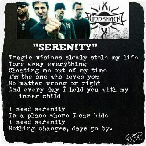 "Serenity" Godsmack Sully Erna Quotes, Sully Godsmack, Godsmack Lyrics, 3 Days Grace, 17 Lyrics, Someone I Used To Know, Stevie Nicks Quotes, Egyptian God Ra, Pink Wallpaper Heart