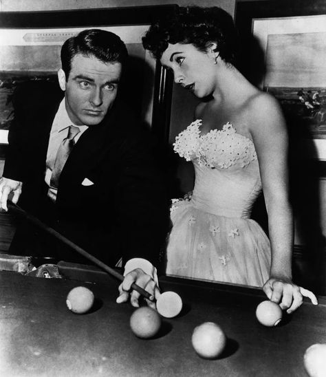 A Place In The Sun 1951, Edward Wilding, Debutante Dresses, Playing Pool, A Place In The Sun, Candice Bergen, Edith Head, Montgomery Clift, Liz Taylor