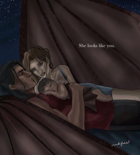 InkFae (@ink.fae) posted on Instagram: “Nesta and Cassian as parents - - #nessian #nesta #cassian #sjm #sarahjmaas #acourtofthornsandroses #acotar #acosf #headcanon #bookstagram…” • Jan 30, 2021 at 12:25am UTC Nesta Archeron And Cassian Fanart, Nesta Cassian, Charlie Bowater, Sara J Maas, Silver Flames, Throne Of Glass Books, Feyre And Rhysand, Fun Shirts, A Court Of Wings And Ruin