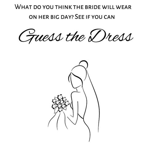 Guess The Bride, Guess The Dress, Wedding Shower Cookies, Wedding Game, Fun Bridal Shower Games, Brides Dress, Bridal Games, Before The Wedding, Bridal Shower Game