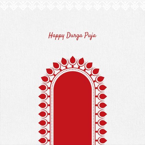 Durga puja greetings card design Durga Puja Greetings, Greetings Card Design, Happy Durga Puja, Durga Puja, Greeting Card Design, Greetings Card, Graphics Design, I Card, Card Design