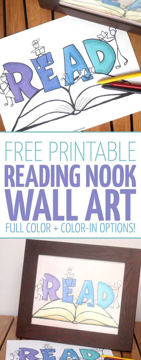 Reading Corner Free Printables, Reading Corner Posters Free Printable, Printable Reading Quotes, Reading Corner Ideas For Adults, Corner Playroom, Reading Nook Wall, Literacy Crafts, Kids Room Wall Color, Playroom Printables