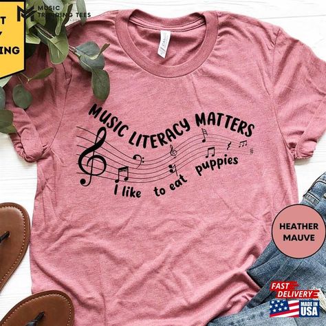 Music Teacher Shirt Student Literacy Matters T-Shirt Classic Check more at https://musictrendingtees.com/product/music-teacher-shirt-student-literacy-matters-t-shirt-classic/ Student Shirt, Funny Music, Music Student, Brand Shirts, Music Humor, Music Teacher, Music Lover, Branded Shirts, Soft Style