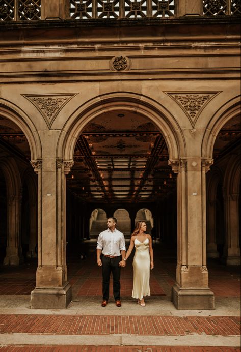 Stairway Photography, Stone Pavilion, Central Park Engagement Shoot, Nyc Shoot, Central Park Engagement Photos, Proposal Shoot, Modern Engagement Photos, Park Pics, Engagement Photos Nyc