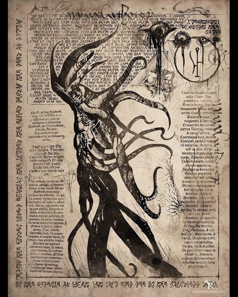 Cthulhu Mythos Art, Hp Lovecraft Aesthetic, Hp Lovecraft Necronomicon, Eldritch Horror Aesthetic, Cthulhu Aesthetic, Necronomicon Art, Lovecraft Aesthetic, Eldritch Aesthetic, Necronomicon Pages