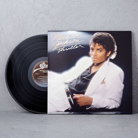 Michael Jackson - Thriller LP Still the best-selling album of all time Michael Jackson Vinyl, Vinyl Records Music, Vinyl Aesthetic, Michael Jackson Thriller, Rap Albums, The Jacksons, Record Players, Home Electronics, Jaco