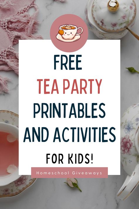 These free tea party printables will help you teach proper tea party etiquette. The following activities and ideas will help you and your kids put together a memorable tea party – complete with printable invitations and everything! Father Daughter Tea Party, Free Tea Party Printables, Birthday Tea Party Ideas Kids, Tea Party Activities For Kids, Tea Party Crafts For Kids, Tea Party Games For Kids, Kids Tea Party Ideas, Tea Party Ideas For Kids, Tea Party Kids Birthday