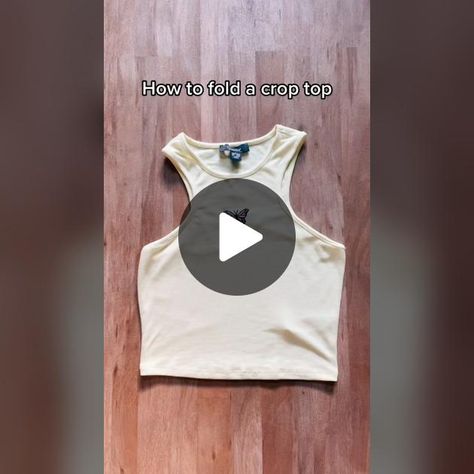 TikTok · TheFoldingLady How To Fold Crop Tops, Organization Techniques, Clothes Folding, How To Fold, Cropped Top, Android Apps, Twitter Card, Twitter Image, Quick Saves