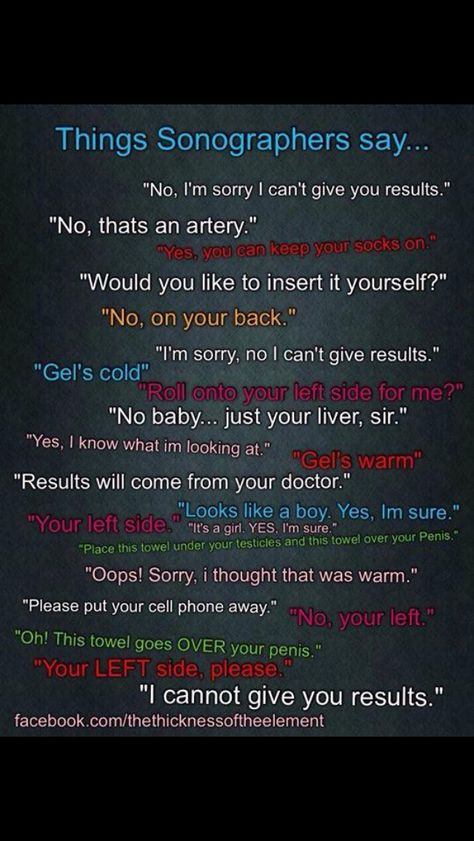 Things Sonographers say... I'm pretty sure I've said 90% of these. ;) Sonography Humor, Ultrasound Humor, Radiology Humor, Rad Tech Week, Sonography Student, Vascular Ultrasound, Ultrasound Sonography, Tech Quotes, Diagnostic Medical Sonography