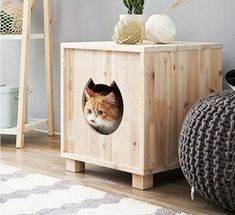 15  Gorgeous Cat House Ideas All Made Of Wood - I Can Has Cheezburger? Diy Chat, Katt Grejer, Chat Diy, Kat Diy, Wooden Cat House, Diy Cat Tree, Cat House Diy, Gorgeous Cats, Outdoor Cats