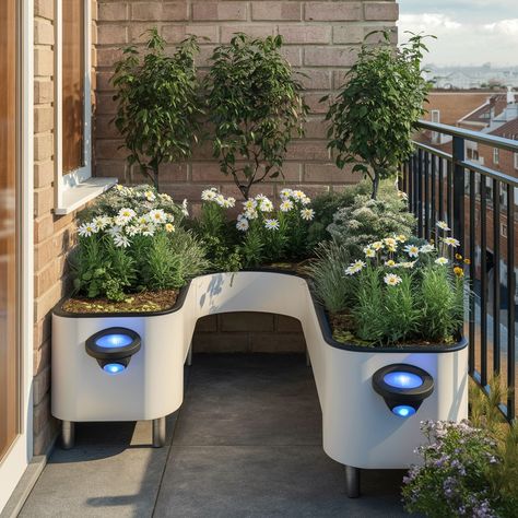 Balcony gardening, reimagined with smart planters. 🌻🌍 #smallspacegarden #sustainableliving Smart Planter, Balcony Gardening, Smart Garden, Small Space Gardening, Balcony Garden, Sustainable Living, Balcony, Illustrations, Plants