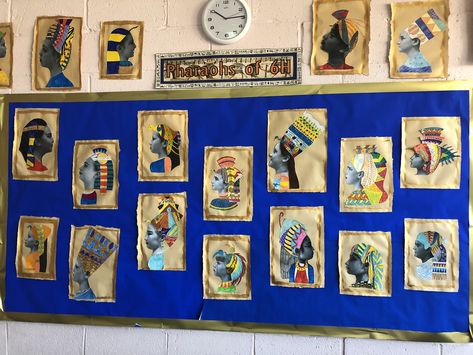 Art KS2 Ancient Egypt Egyption Arts And Crafts, Ancient Egypt Ks2, Ancient Egypt Display Ks2, Egypt Art For Kids, Ancient Egypt Art For Kids, Egyptian Art For Kids, Ancient History Projects, Ancient Egypt Display, Egypt Display