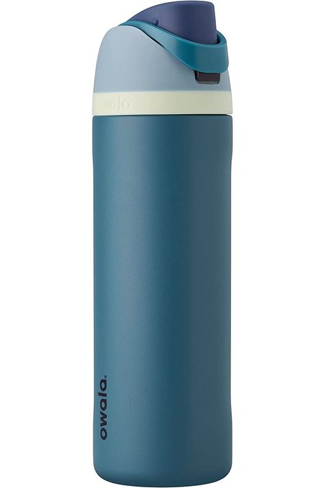 Owala FreeSip Insulated Stainless Steel Water Bottle with Straw for Sports and Travel, BPA-Free, 24-oz, Blue/Teal (Denim) Owala Bottle, Preppy Pinterest, Fall Wishlist, Cute Ipod Cases, Amazon Orders, Aesthetic Desk, Amazon Travel, Bottle With Straw, Ipod Cases