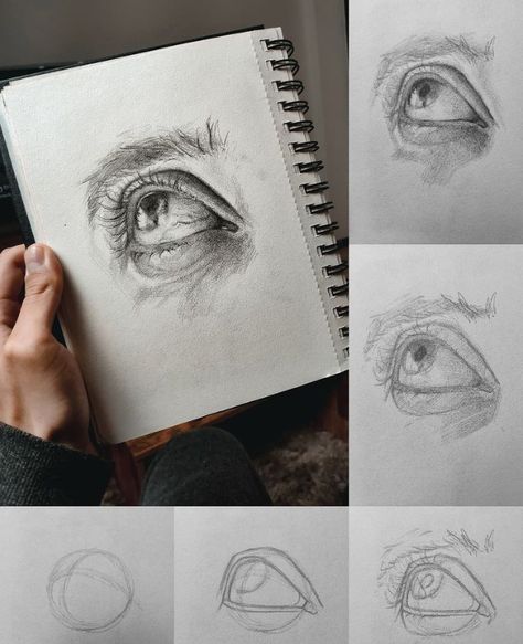 Pencil Drawing For Beginners, Face Art Drawing, Draw Step By Step, Eye Drawing Tutorials, Pencil Sketch Images, Drawing For Beginners, Pencil Art Drawings, Drawings Simple, Art Drawings Sketches Creative