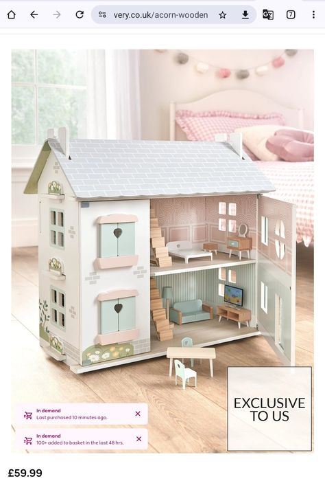 Cardboard Dollhouse, Wooden Dolls House Furniture, Kids Doll House, Dolls House Interiors, Wooden Dollhouse, Doll Painting, Fancy Dress For Kids, Fancy Dress Accessories, Dolls House