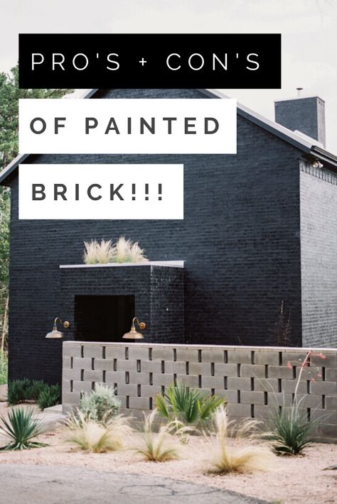 Grey Brick Painted House Exterior, Outdoor Brick Paint, Can You Paint Brick, How Long Does Painted Brick Last, Outdoor Painted Brick, Painted Facebrick Exterior, Brick Transformation Paint, Exterior Brick Painting, Brick Building Exterior Makeover