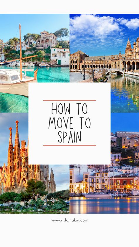 how to move to Spain Moving To Madrid, Moving To Spain From Us, Move To Spain, Basic Spanish Phrases, Spain Living, Manifest 2023, Move To Europe, Life In Spain, Moving To Spain