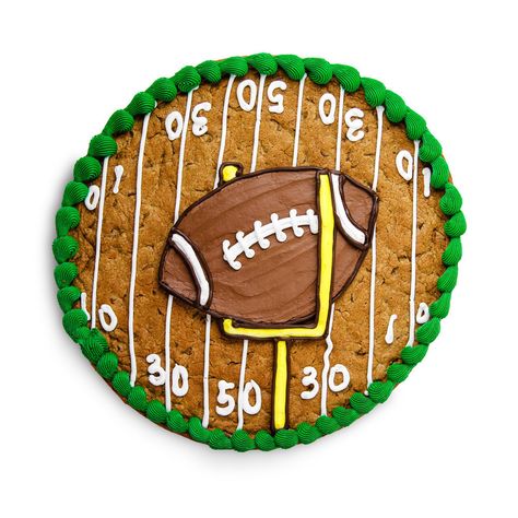 Super Bowl Message Cookie, Cookie Cake Football Designs, Fall Message Cookie Ideas, Super Bowl Cake Decorating Ideas, Superbowl Cookie Cake, Football Cookie Cake Designs, Super Bowl Cookie Cake, Superbowl Cakes, Cookie Cake Decorating Ideas Birthdays