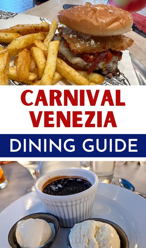 Carnival Venezia. Carnival Venezia cruise ship. Carnival Venezia Dining Guide. Carnival Venezia Cruise, Carnival Venezia Ship, Carnival Venezia, Camp Carnival, Carnival Cruise Tips, Anniversary Cruise, Nyc Itinerary, Carnival Cruise Ships, Cruise 2023