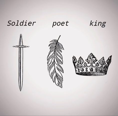 Soldier Poet King, Soldier Tattoo, Soldier Drawing, King Drawing, Doodle Icons, King Tattoos, King Book, Doodle Icon, King Art