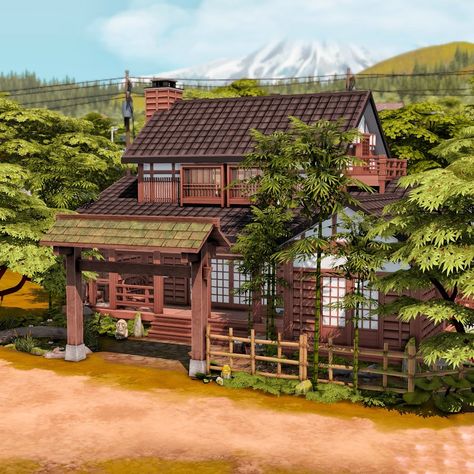 Mt Komorebi, Sims 4 House Building, Rental House, Sims House Design, Romantic Getaway, Sims 4 Build, Sims 4 Houses, Sims House, The Sims4