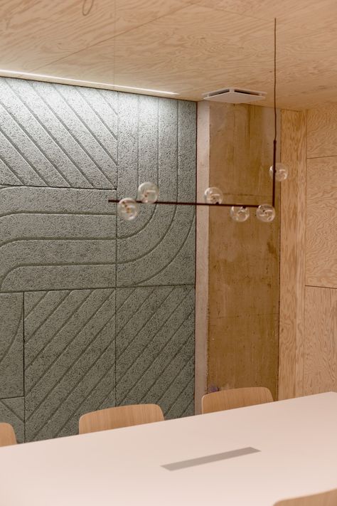 Acoustical Wall Panel Design, Acoustic Wall Design, Wood Wool Panels, Acoustic Walls, Acoustic Wall Panel, Industrial Office Design, Wall Paneling Diy, Acoustic Design, Acoustic Wall Panels