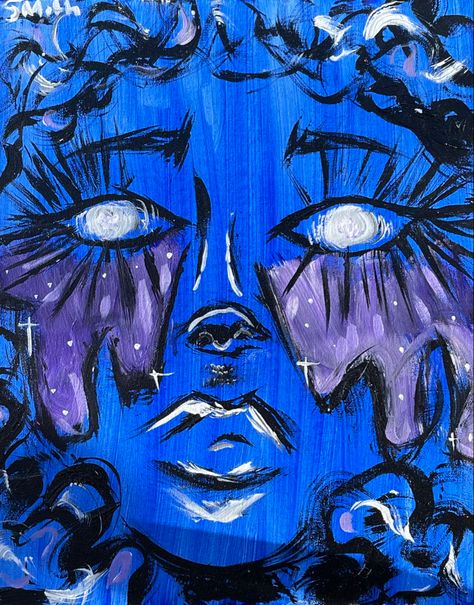 Euphoria painting 
Euphoria 
Acrylic painting 
Painting 
Artwork 
Acrylic Big Canvas Painting Ideas Trippy, Trippy Face Drawing, Big Canvas Painting Ideas, Bedroom Art Painting, Meaningful Paintings, Acrylic Painting Inspiration, Posca Art, Hippie Painting, Doodle Art Drawing