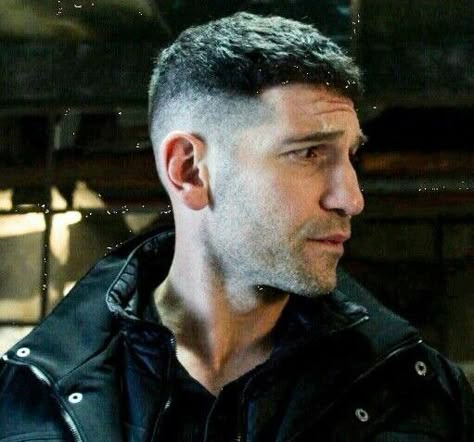 Frank Castle Haircut, The Punisher Haircut, Jon Bernthal Haircut, Punisher Haircut, Short Hair Fade, Men Short Hair Fade, Soldier Haircut, John Bernthal, Very Short Hair Men