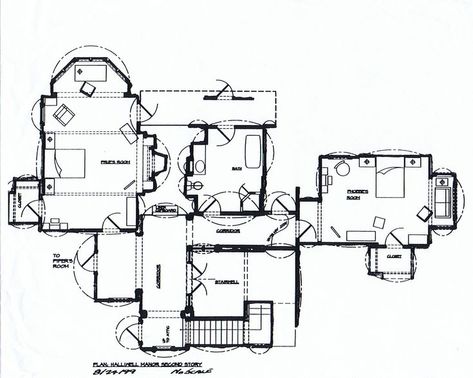 Manor Blueprints, Charmed Manor, Charmed House, Halliwell Manor, Manor Floor Plan, Doll House Plans, House Blueprints, Second Floor, Floor Plan