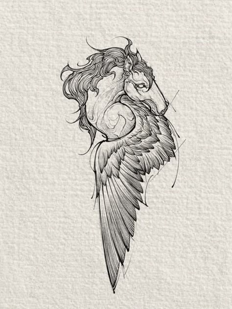 Turkey Tattoos, Pegasus Tattoo, Adventure Tattoo, Left Arm Tattoos, Wrist Tattoo Ideas, Girl Back Tattoos, Animal Tattoo Ideas, Greek Mythology Tattoos, Mythology Tattoos