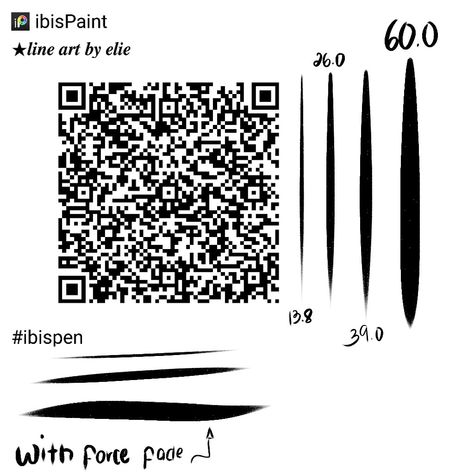 Line art ibis paint qr code Textured Lineart Ibis Paint, Ibis Paint X Brushes Qr Code Tattoo, Ibis Paint Qr Code Brush Line Art, Lineart Qrcode Ibis Paint, Ibs Paint Brushes Line Art, Line Art Qr Code Ibis Paint, Line Art Pen Ibis Paint, Line Brush Ibis Paint, Line Art Ibis Paint Code