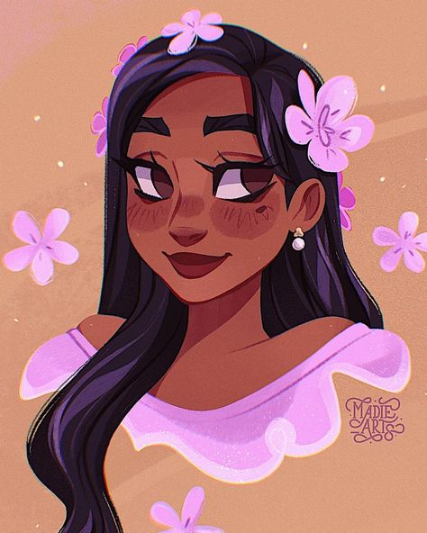 Madrigal Family, Isabela Madrigal, New Disney Movies, Disney Queens, Disney Paintings, Girly Drawings, Princesa Disney, Beautiful Lady, Art Tutorials Drawing