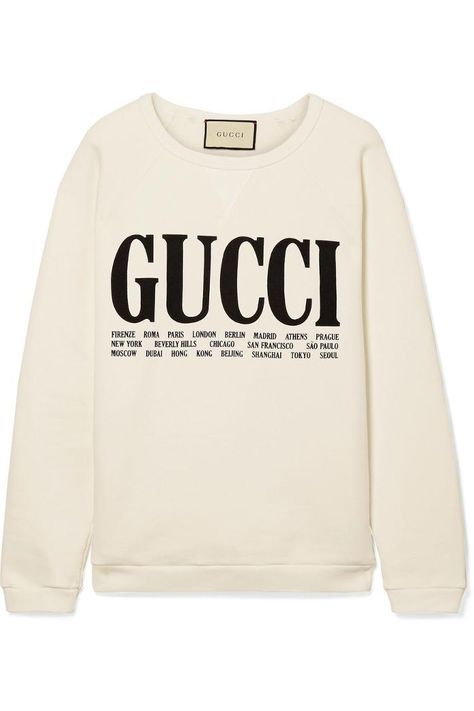 Gucci Clothes Women, Lipstick Ideas, Sweatshirt Shirts, Gucci Clothes, Gucci Sweatshirt, Mode Zara, Oversized Hoodies, White Jumper, Designer Sweatshirts