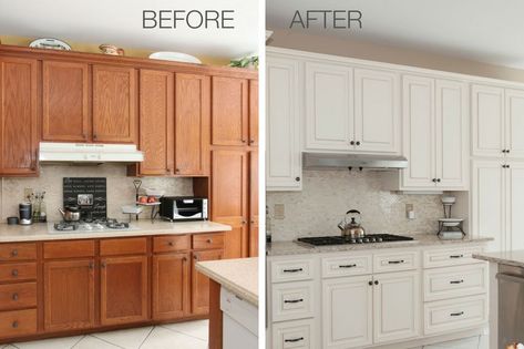 Cabinet refacing is a kitchen remodeling solution that saves time, money, & materials—but the results can be just as impressive as a full renovation! Wait until you see these 8 Amazing Refacing Transformations that took outdated kitchens and made them worthy of a kitchen design magazine spread. Resurfacing Kitchen Cabinets, Kitchen Cabinet Refacing, Kitchen Cabinets Before And After, Kitchen Refacing, Kitchen Cabinets Pictures, Refacing Kitchen Cabinets, Westchester Ny, Refinish Kitchen Cabinets, Cabinet Refacing