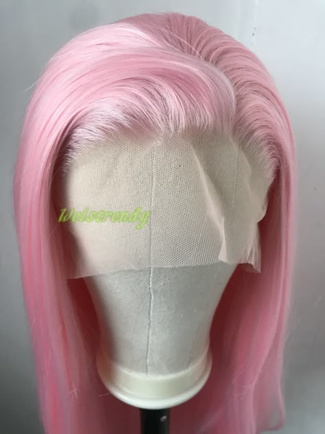 Pink Lace Wig, Colorful Hairstyles, Halloween Group, Pastel Pink Hair, Wig Styling, Hairstyles Natural, Hair Line, Wig Color, Pink Wig