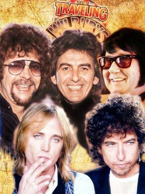 💓❇💓 TOM💘PETTY..🎤🎸🎩🎼💔✨🎶🇺🇸 ➖➖ 💓❇💓 THE TRAVELING WILBURYS..🎤🎸🎼🎶🇺🇸 Tom Petty Wife, Jeff Lynne Elo, Traveling Wilburys, Travelling Wilburys, Jeff Lynne, Beatles George Harrison, Rock And Roll History, Beatles George, Classic Rock And Roll