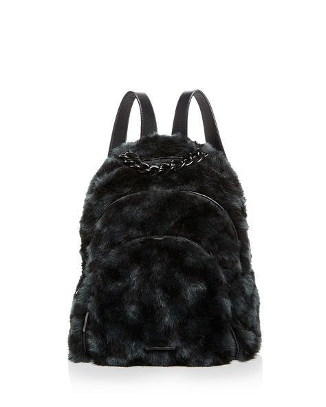 pdpImgShortDescription Kylie Bags, Fur Backpack, Rucksack Bags, Knapsack Bag, Faux Fur Bag, Fur Bag, Kendall And Kylie, Black Chain, Kendall Kylie