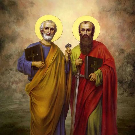 Saints Peter And Paul, Catholic Feast Days, Christian Calendar, Roman Church, St Peter And Paul, Christian Backgrounds, Church Bulletin, Saint Peter, Christian Artists