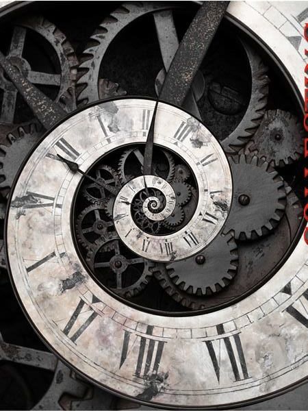 Spiral Clock Drawing, Time Art Clock, Gears Aesthetic, Vendetta Tattoo, Spiral Clock, Clock Photography, Photoshop Book, Broken Clock, Clock Drawings