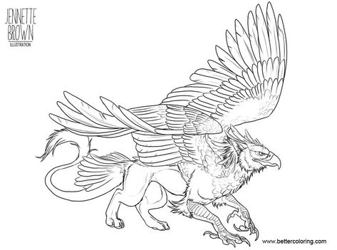 Griffin Mythical, Lord Of The Rings Tattoo, Simple Tattoos For Guys, Greek Mythology Tattoos, Horse Coloring Pages, Free Adult Coloring Pages, Dragon Drawing, Mythological Creatures, Animal Coloring Pages