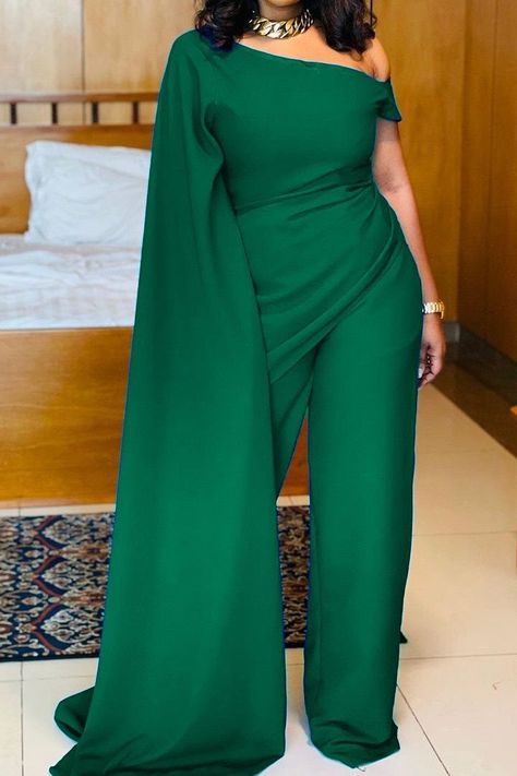 Jumpsuit Elegant Formal, Green Jumpsuit Outfit, Club Romper, Slim Jumpsuit, Streetwear Fall, Formal Jumpsuit, Jumpsuit Elegant, Green Jumpsuit, Jumpsuit Online